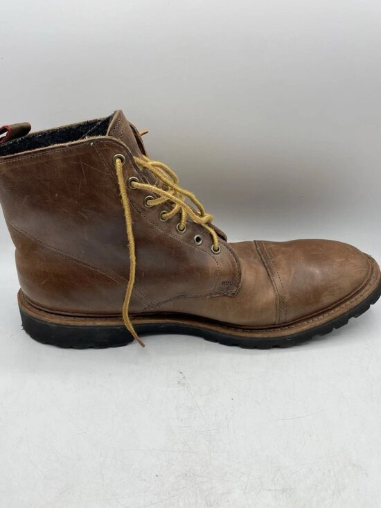 Allen Edmonds Mens Vancouver Wool Cap Toe Boot 11.5 D Natural Chromexcel 5927 main image 4